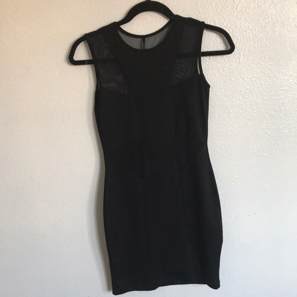 Black mesh dress
